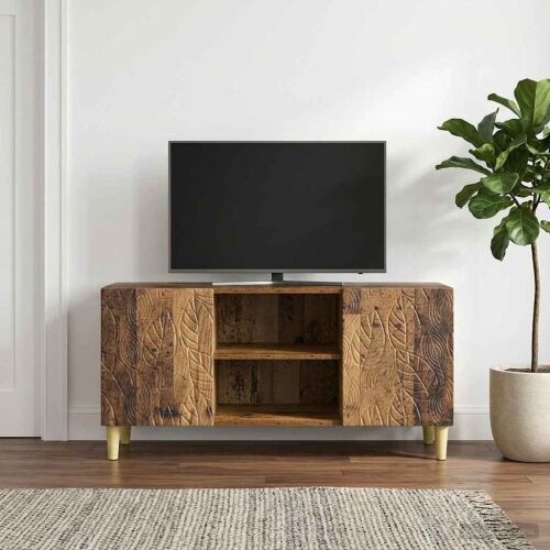 TV ormar 102 x 34,5 x 50 cm Staro drvo Konstruirano drvo - Staro drvo Cijena