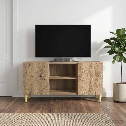 TV ormar 102 x 34,5 x 50 cm Hrast artisan Konstruirano drvo - Hrast artisan Cijena