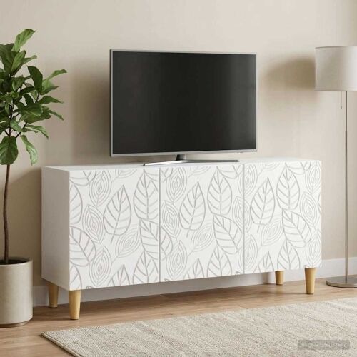 TV ormar 99 x 34,5 x 50 cm Bijela Konstruirano drvo - Bijela Cijena