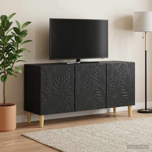 TV ormar 99 x 34,5 x 50 cm Crna Konstruirano drvo - Crna Cijena