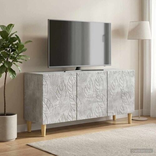 TV ormar 99 x 34,5 x 50 cm Betonska siva Konstruirano drvo - Betonska siva Cijena