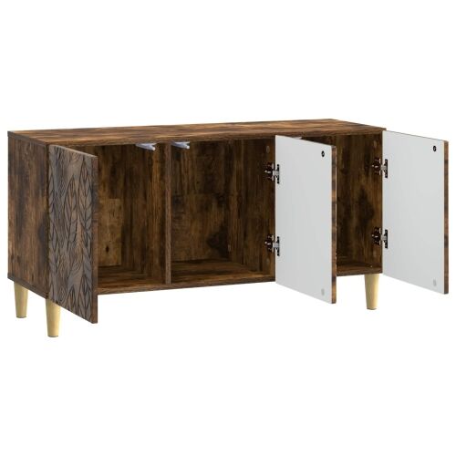 TV ormar 99 x 34,5 x 50 cm Dimljeni hrast Konstruirano drvo - Dimljeni hrast Cijena
