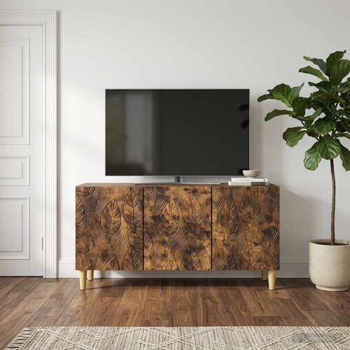 TV ormar 99 x 34,5 x 50 cm Dimljeni hrast Konstruirano drvo - Dimljeni hrast Cijena
