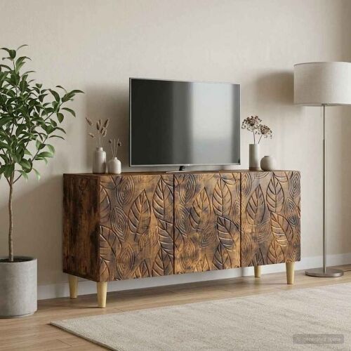 TV ormar 99 x 34,5 x 50 cm Dimljeni hrast Konstruirano drvo - Dimljeni hrast Cijena
