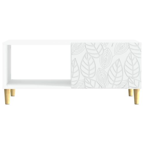 Stolić za kavu Bijela 90 x 50 x 40 cm Konstruirano drvo - Bijela Cijena
