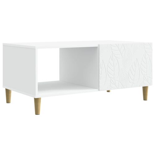 Stolić za kavu Bijela 90 x 50 x 40 cm Konstruirano drvo - Bijela Cijena