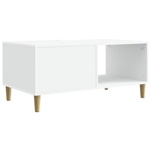 Stolić za kavu Bijela 90 x 50 x 40 cm Konstruirano drvo - Bijela Cijena