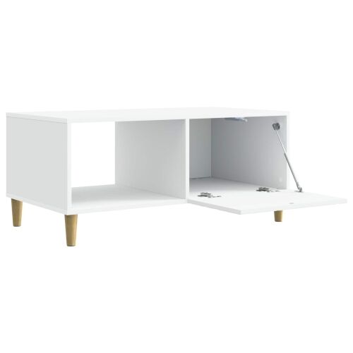 Stolić za kavu Bijela 90 x 50 x 40 cm Konstruirano drvo - Bijela Cijena