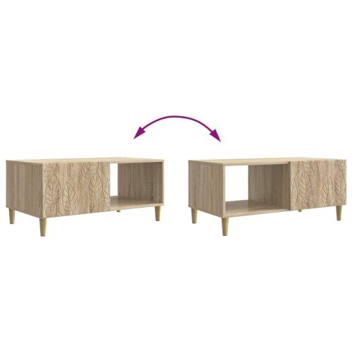 Stolić za kavu Hrast sonoma 90 x 50 x 40 cm Konstruirano drvo - Hrast sonoma Cijena