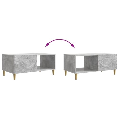 Stolić za kavu Betonska siva 90 x 50 x 40 cm Konstruirano drvo - Betonska siva Cijena