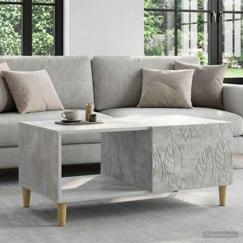 Stolić za kavu Betonska siva 90 x 50 x 40 cm Konstruirano drvo - Betonska siva Cijena