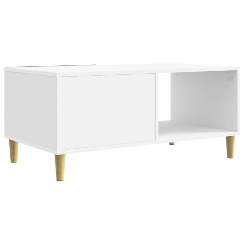 Stolić za kavu Bijela visokog sjaja 90 x 50 x 40 cm - Bijela visokog sjaja Cijena