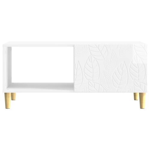 Stolić za kavu Bijela visokog sjaja 90 x 50 x 40 cm - Bijela visokog sjaja Cijena