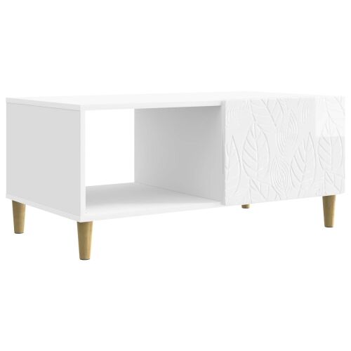 Stolić za kavu Bijela visokog sjaja 90 x 50 x 40 cm - Bijela visokog sjaja Cijena