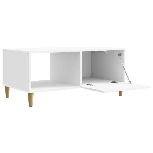 Stolić za kavu Bijela visokog sjaja 90 x 50 x 40 cm - Bijela visokog sjaja Cijena