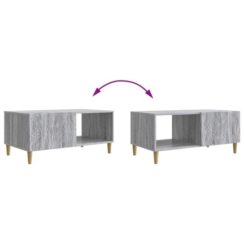 Stolić za kavu Siva Sonoma 90 x 50 x 40 cm Konstruirano drvo - Siva Sonoma Cijena