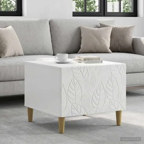 Stolić za kavu Bijela visokog sjaja 50 x 49 x 40 cm - Bijela visokog sjaja Cijena