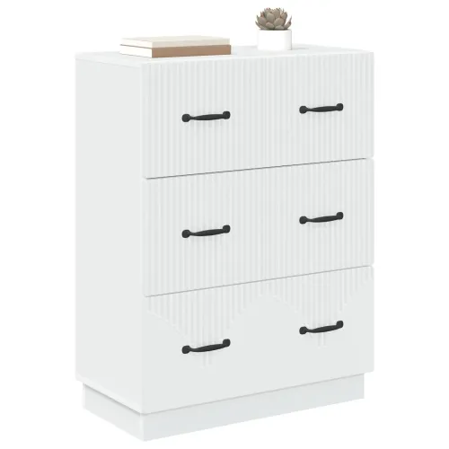 Ormar s ladicama Bijela 66 x 34,5 x 87 cm Konstruirano drvo - Bijela Cijena