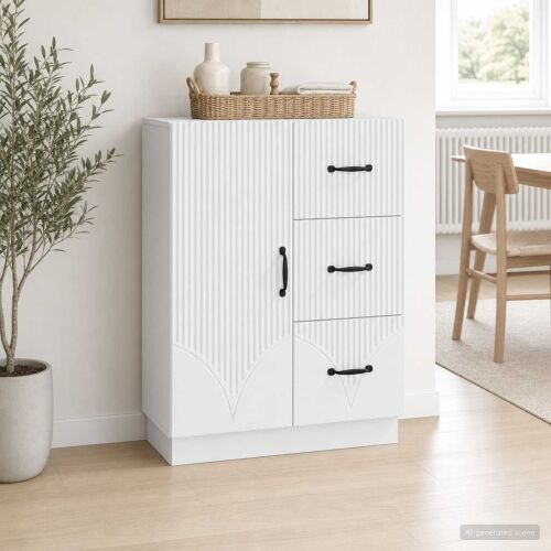 Kreveta Bijela 66 x 34,5 x 87 cm Konstruirano drvo - Bijela Cijena