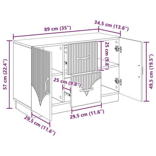 Kreveta Bijela 89 x 34,5 x 57 cm Konstruirano drvo - Bijela Cijena