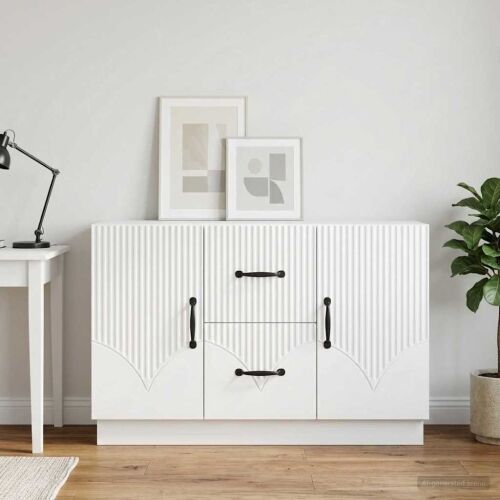 Kreveta Bijela 89 x 34,5 x 57 cm Konstruirano drvo - Bijela Cijena
