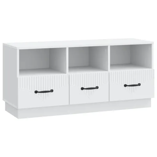 TV ormar s ladicama Bijela 102 x 34,5 x 47 cm Konstruirano drvo - Bijela Cijena