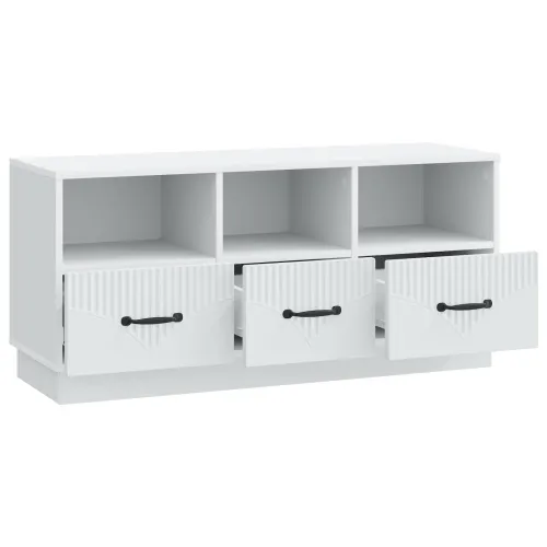 TV ormar s ladicama Bijela 102 x 34,5 x 47 cm Konstruirano drvo - Bijela Cijena