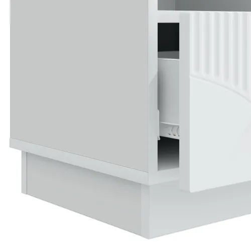 TV ormar s ladicama Bijela 102 x 34,5 x 47 cm Konstruirano drvo - Bijela Cijena