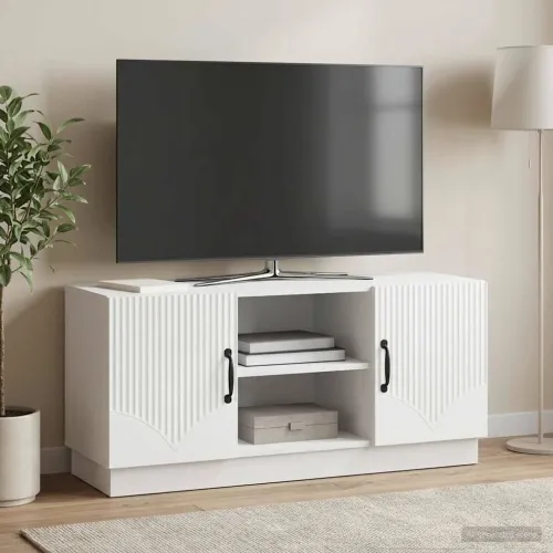 TV ormar Bijela 102 x 34,5 x 47 cm Konstruirano drvo - Bijela Cijena