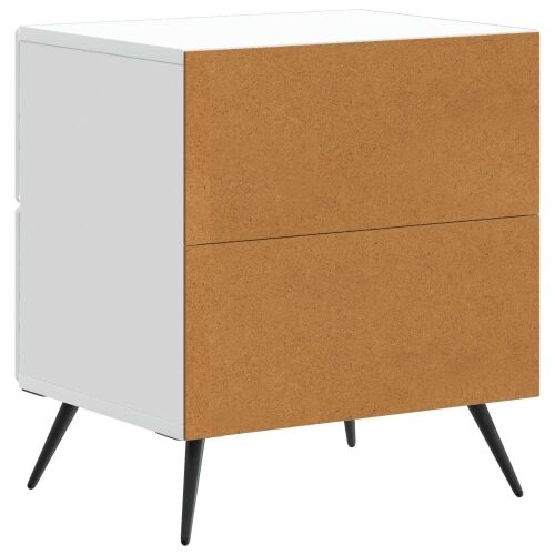 Noćni ormar Bijela 43 x 34,5 x 47,5 cm Konstruirano drvo - Bijela 1 Cijena