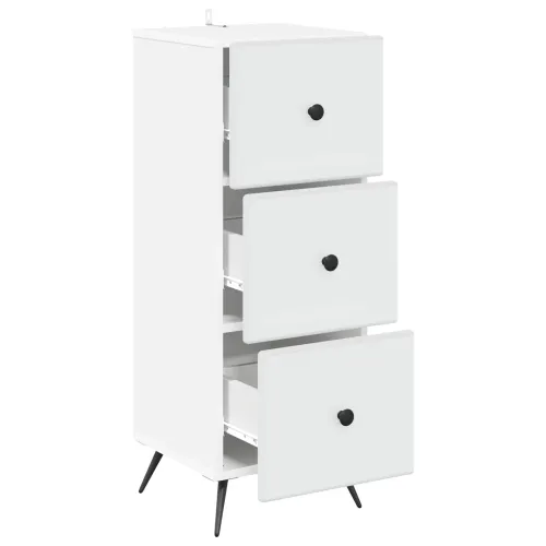 Ormar s ladicama Bijela 33 x 34,5 x 90 cm Konstruirano drvo - Bijela Cijena