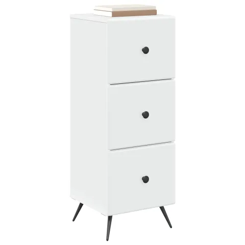 Ormar s ladicama Bijela 33 x 34,5 x 90 cm Konstruirano drvo - Bijela Cijena