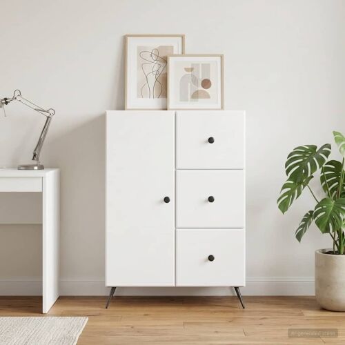 Kreveta Bijela 66 x 34,5 x 90 cm Konstruirano drvo - Bijela Cijena