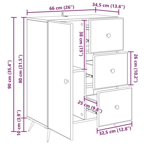 Kreveta Bijela 66 x 34,5 x 90 cm Konstruirano drvo - Bijela Cijena