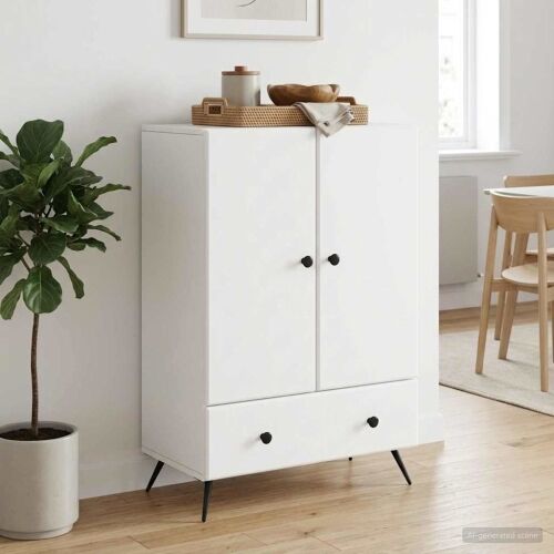 Kreveta Bijela 66 x 34,5 x 95 cm Konstruirano drvo - Bijela Cijena