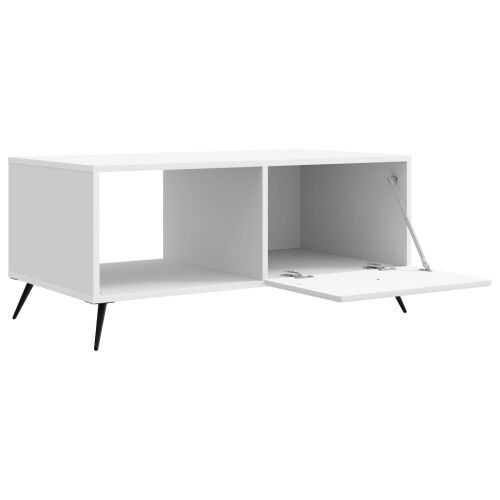 Stolić za kavu Bijela 90 x 50 x 40 cm Konstruirano drvo - Bijela Cijena