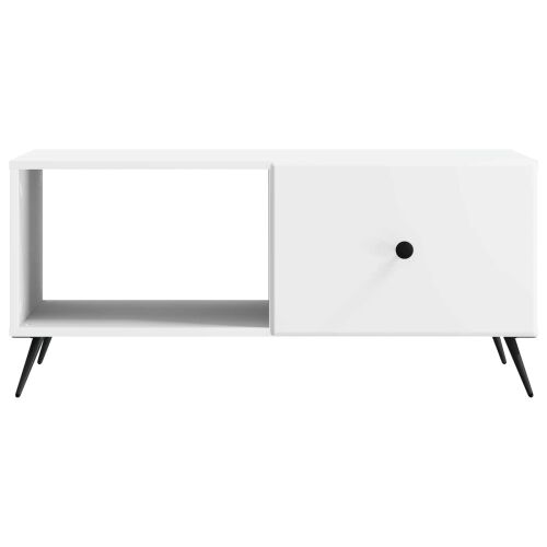 Stolić za kavu Bijela 90 x 50 x 40 cm Konstruirano drvo - Bijela Cijena