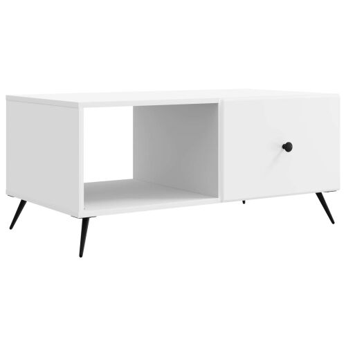 Stolić za kavu Bijela 90 x 50 x 40 cm Konstruirano drvo - Bijela Cijena