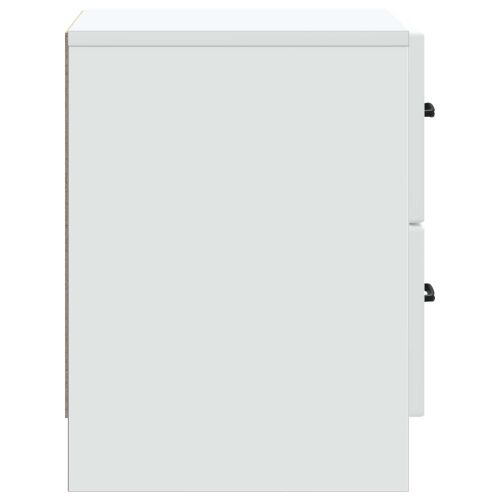 Noćni ormar Bijela 43 x 34,5 x 44,5 cm Konstruirano drvo - Bijela 1 Cijena