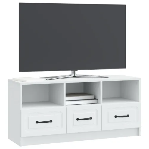 TV ormar s ladicama Bijela 102 x 34,5 x 47 cm Konstruirano drvo - Bijela Cijena