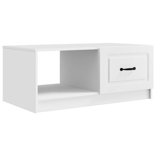 Stolić za kavu Bijela 90 x 50 x 37 cm Konstruirano drvo - Bijela Cijena