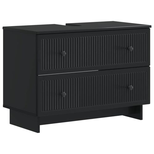 Kupaonski ormarić za sudoper EDE Crna 82 x 41 x 59 cm - Crna Cijena