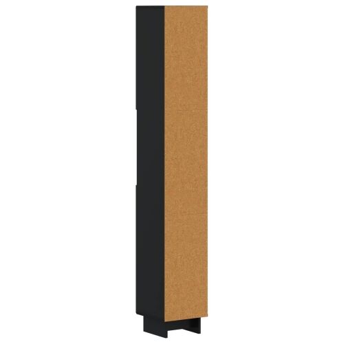 Kupaonski ormar s otvorenom policom EDE Crna 30 x 31 x 190 cm - Crna Cijena