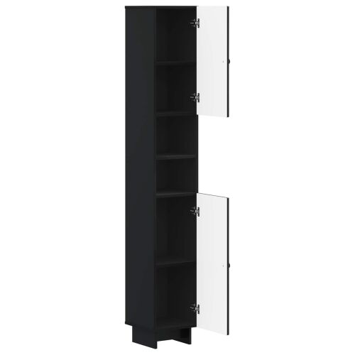 Kupaonski ormar s otvorenom policom EDE Crna 30 x 31 x 190 cm - Crna Cijena