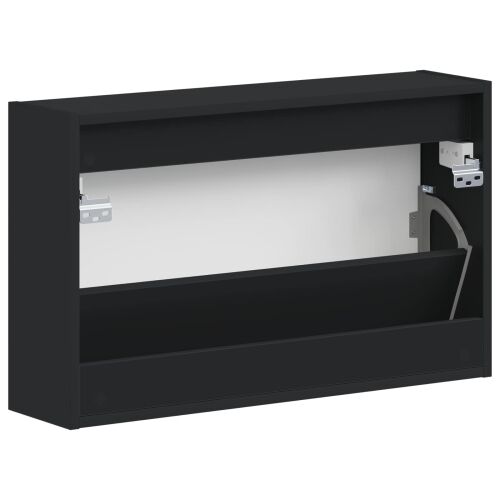 Ormar za cipele na zidu EDE 71 x 17 x 43 cm Konstruirano drvo - Crna Cijena