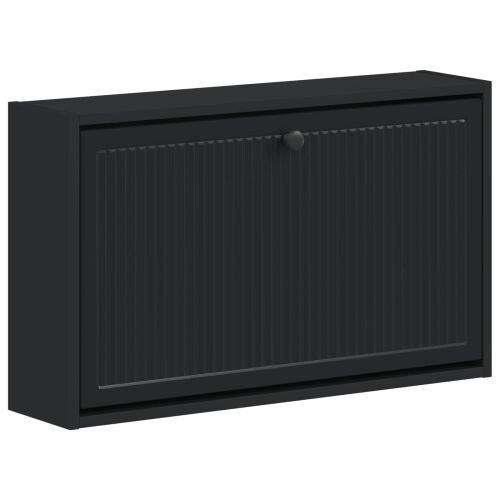 Ormar za cipele na zidu EDE 71 x 17 x 43 cm Konstruirano drvo - Crna Cijena
