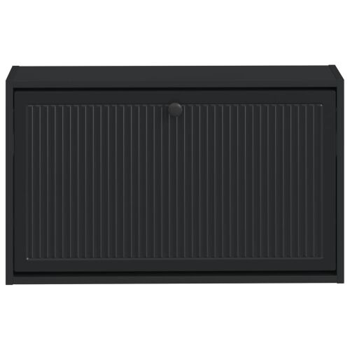 Ormar za cipele na zidu EDE 71 x 17 x 43 cm Konstruirano drvo - Crna Cijena