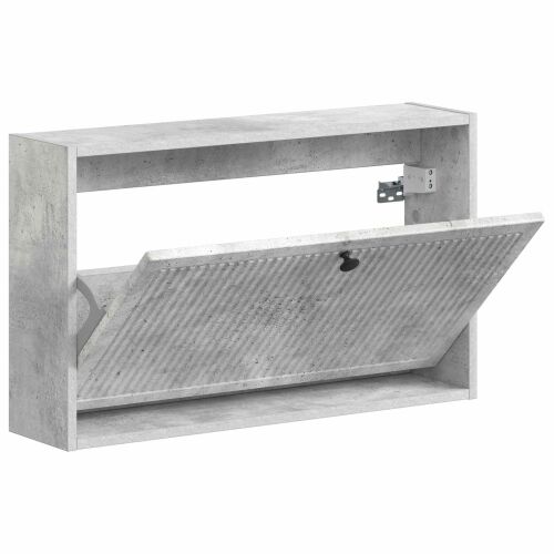 Ormar za cipele na zidu EDE 71 x 17 x 43 cm Konstruirano drvo - Betonska siva Cijena