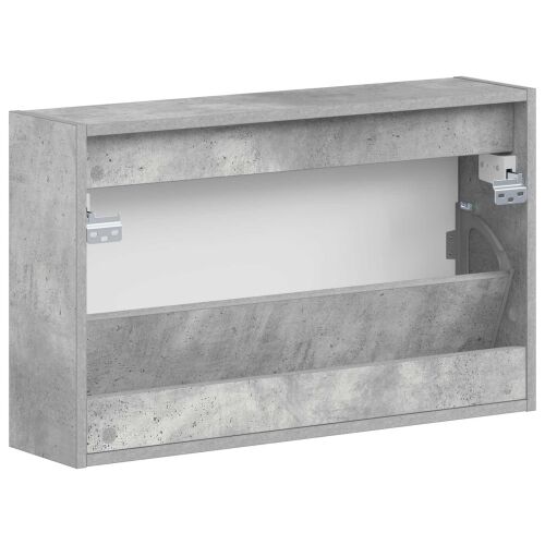 Ormar za cipele na zidu EDE 71 x 17 x 43 cm Konstruirano drvo - Betonska siva Cijena