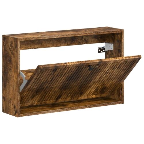 Ormar za cipele na zidu EDE 71 x 17 x 43 cm Konstruirano drvo - Dimljeni hrast Cijena